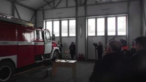 Благочинный Ейского округа Церквей принял участие в открытии аварийно - спасательной части МЧС