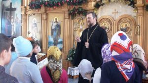 Учащиеся пятых классов посетили храм Воскресения Словущего г. Приморско-Ахтарска