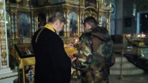 Кадеты военно-патриотического центра "Звезда" приняли участие в богослужении