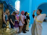 Накануне первого госэкзамена для челбасских девятиклассников был совершён молебен